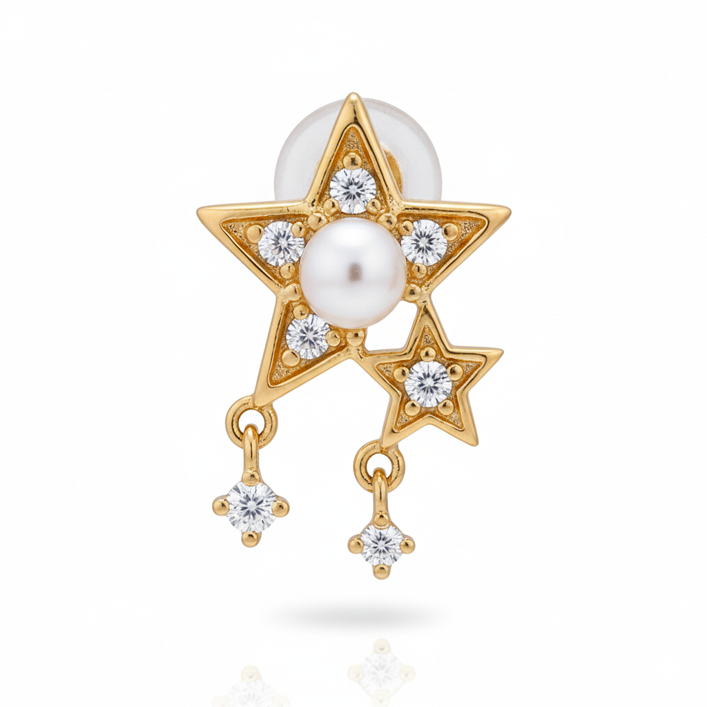 Guiding Star TwinEstelle Twins Star Stud Earrings in 18K Gold Vermeil