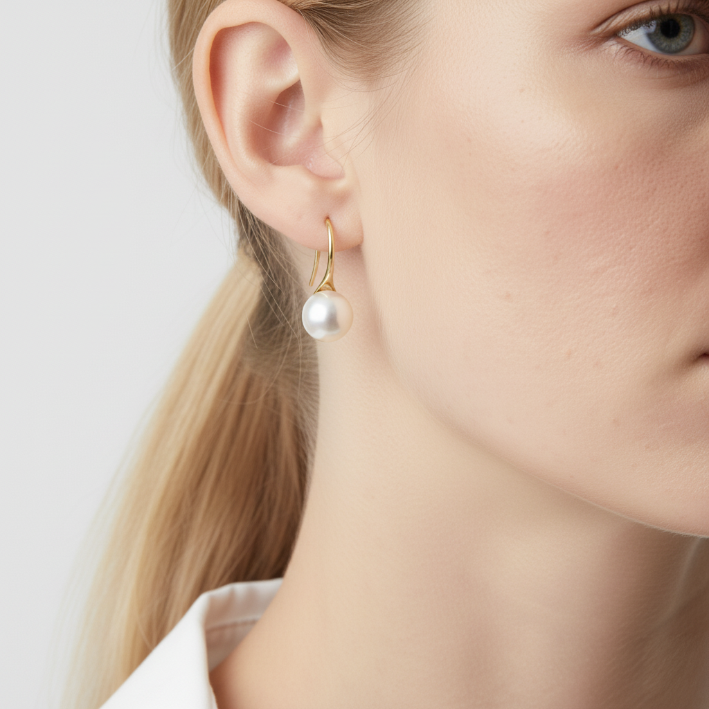Love Unbound Akoya Pearl Drop Hook Earrings in 18K Gold Vermeil
