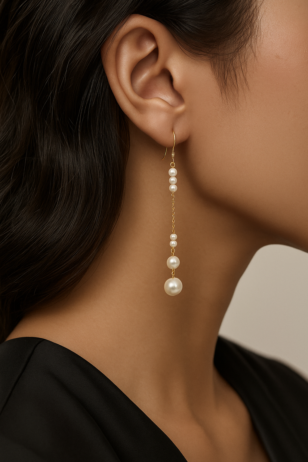 Love Unbound Waterfall Freshwater Pearl Drop Earrings in 18K Gold