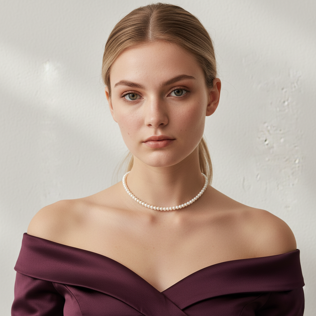 Love Unbound 6-7mm Freshwater Pearl Full Strand Necklace in 18K Gold