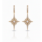 Guiding Star Polaris North Star Pearl Drop Earrings in 18K Gold Vermeil