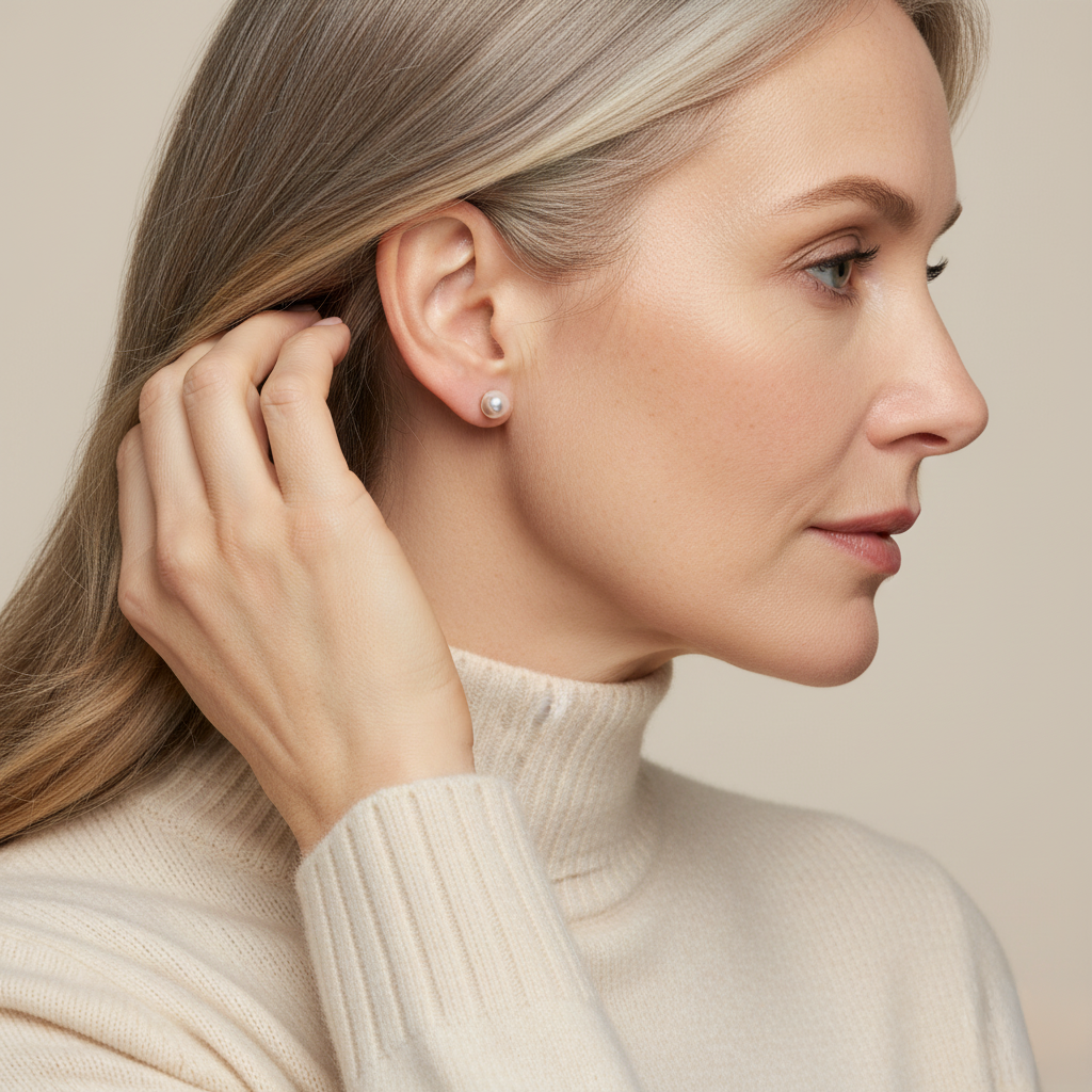 Love Unbound Classic Akoya Pearl Stud Earrings in 18K Gold Vermeil