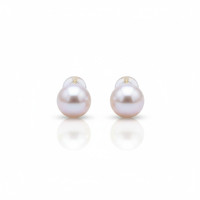 Love Unbound Classic Akoya Pearl Stud Earrings in 18K Gold Vermeil