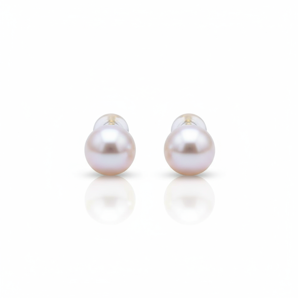 Love Unbound Classic Akoya Pearl Stud Earrings in 18K Gold Vermeil