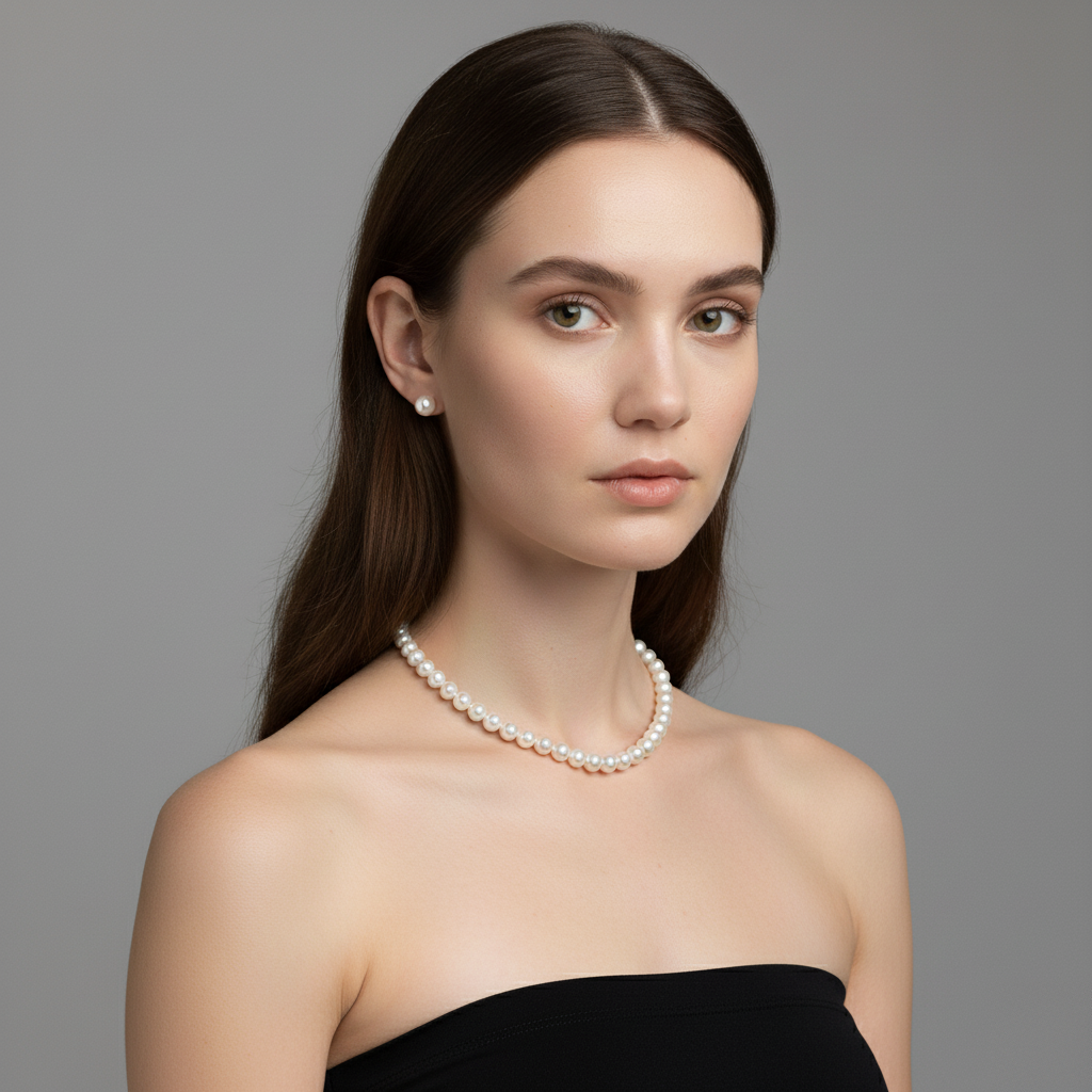 Love Unbound Classic Akoya Pearl Stud Earrings in 18K Gold Vermeil