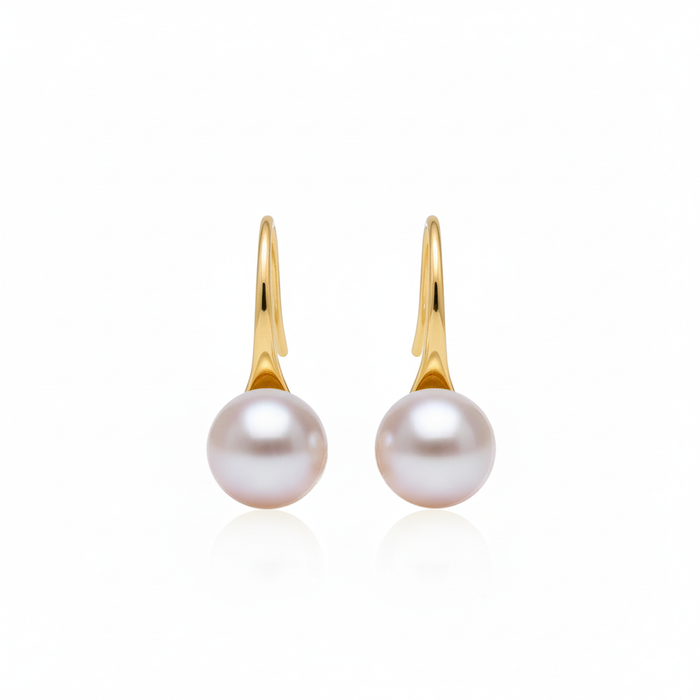 Love Unbound Akoya Pearl Drop Hook Earrings in 18K Gold Vermeil