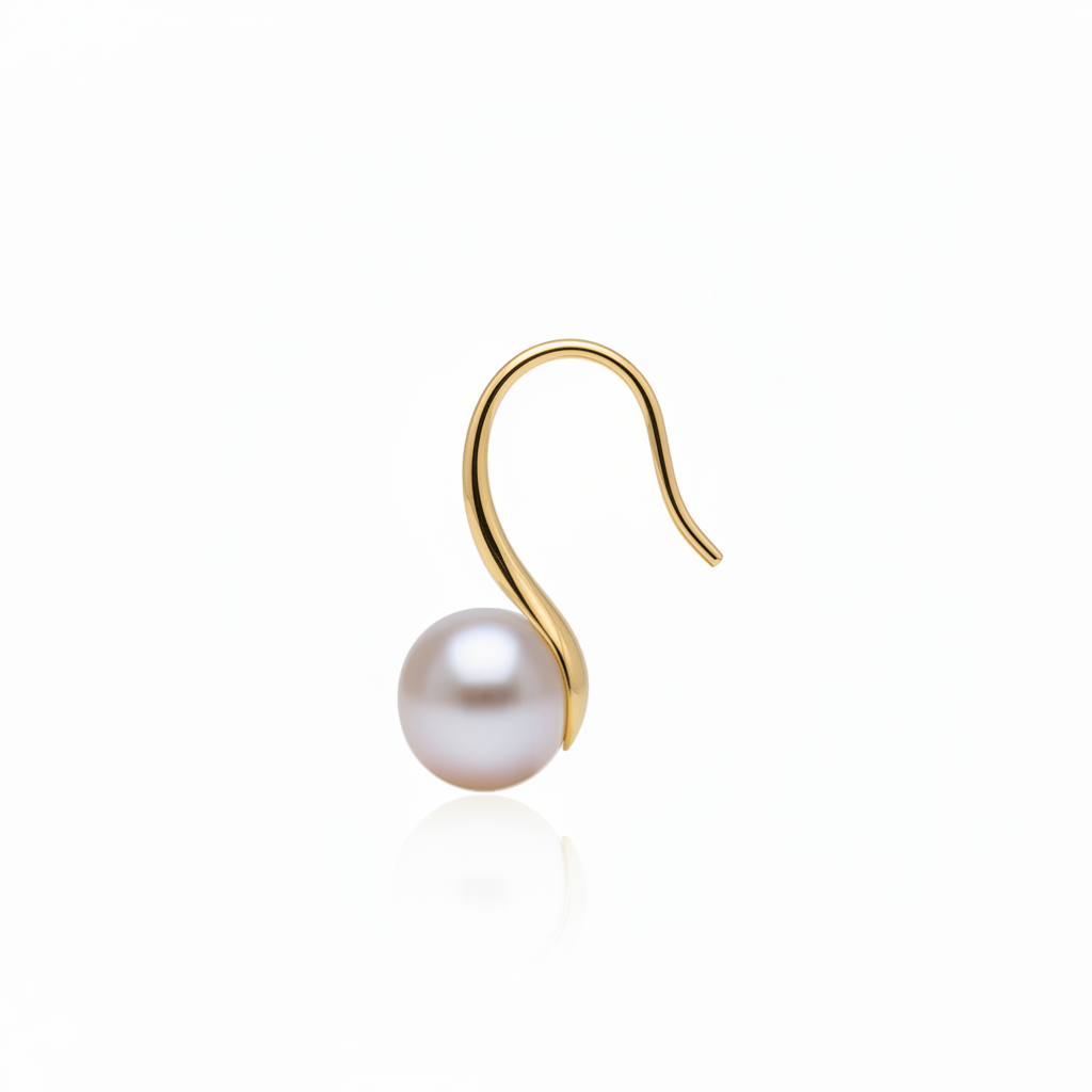 Love Unbound Akoya Pearl Drop Hook Earrings in 18K Gold Vermeil
