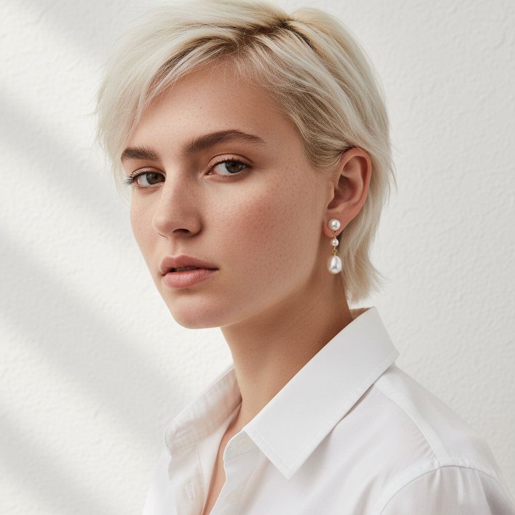 Love Unbound Two Way Double Freshwater Pearl Drop Earrings in 18K Gold Vermeil