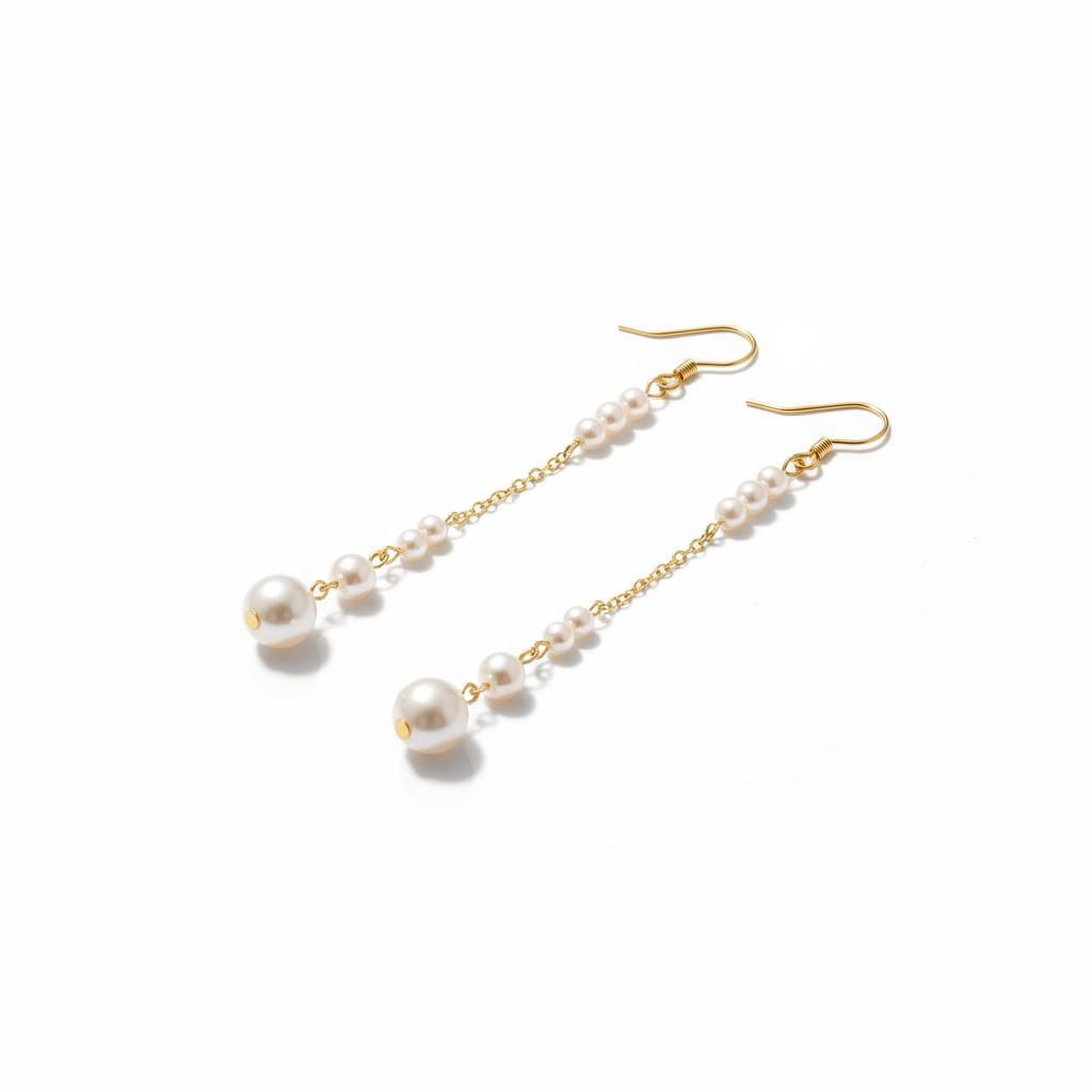 Love Unbound Waterfall Freshwater Pearl Drop Earrings in 18K Gold