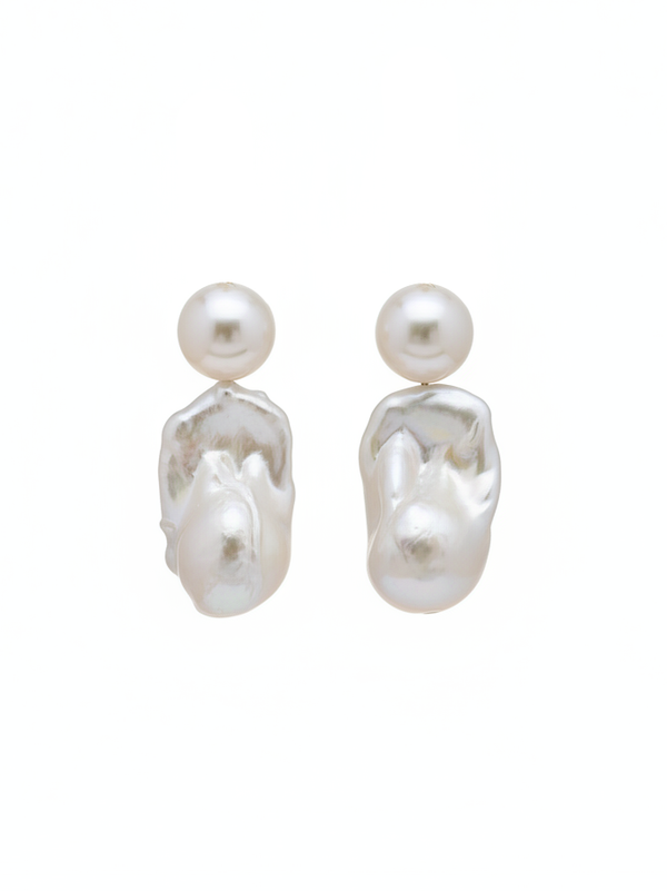 Baroque Sovereign Baroque Pearl x Freshwater Pearl Drop Earrings