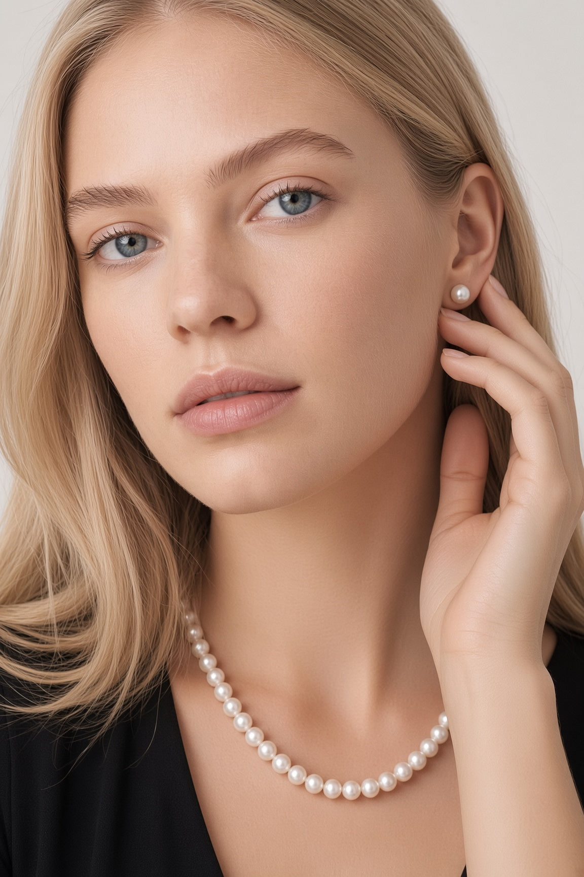Love Unbound Freshwater Pearl Stud Earrings in 18ct Solid Gold