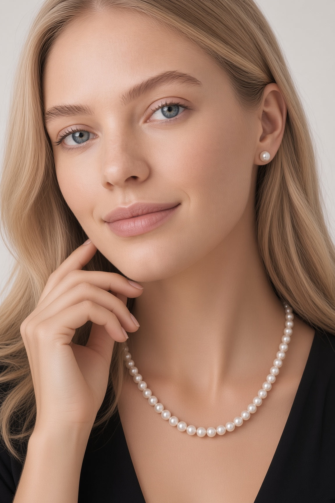 Love Unbound Freshwater Pearl Stud Earrings in 18ct Solid Gold