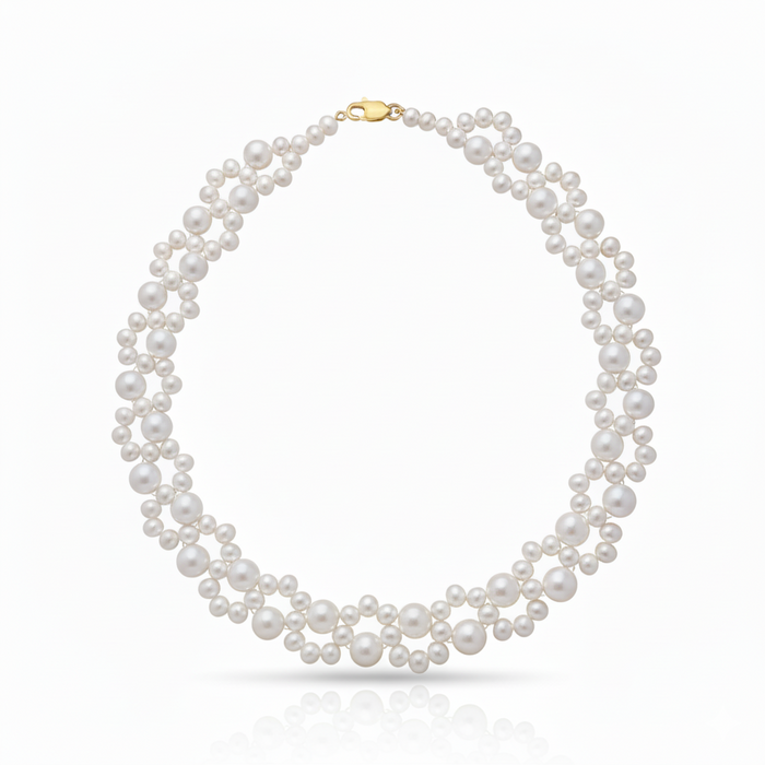 Love Unbound Heirloom Freshwater Pearl Necklace in 18K Gold