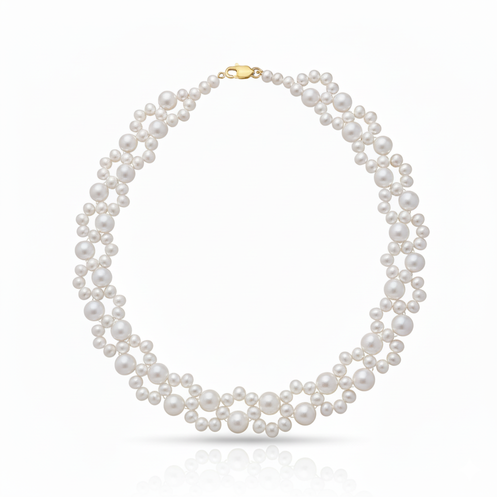 Love Unbound Heirloom Freshwater Pearl Necklace in 18K Gold
