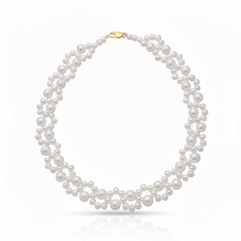 Love Unbound Heirloom Freshwater Pearl Necklace in 18K Gold
