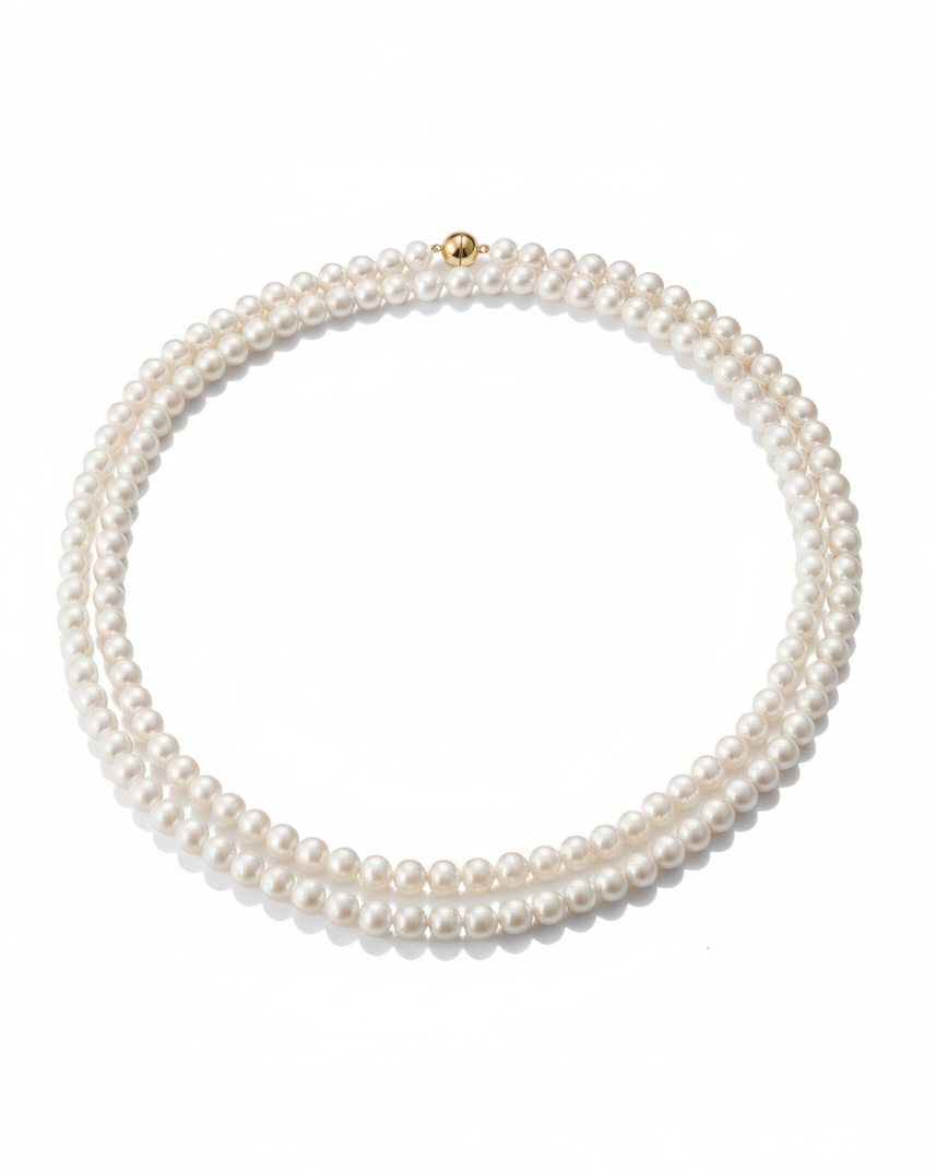 Daily Grace 120cm Freshwater Pearl Opera Strand Necklace in 18K Gold