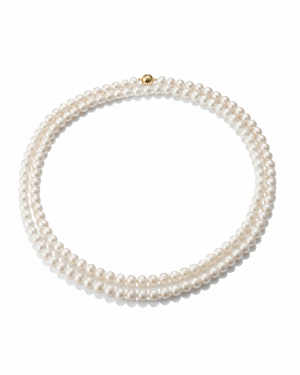 Daily Grace 120cm Freshwater Pearl Opera Strand Necklace in 18K Gold