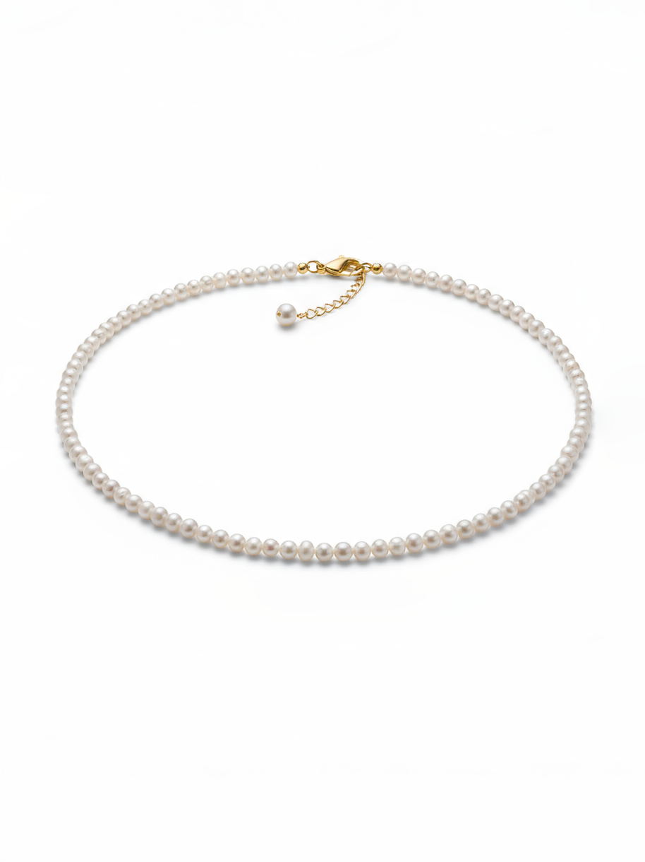 Love Unbound 6-7mm Freshwater Pearl Full Strand Necklace in 18K Gold