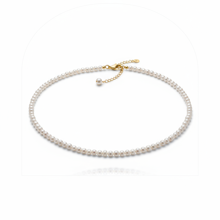 Love Unbound 6-7mm Freshwater Pearl Full Strand Necklace in 18K Gold