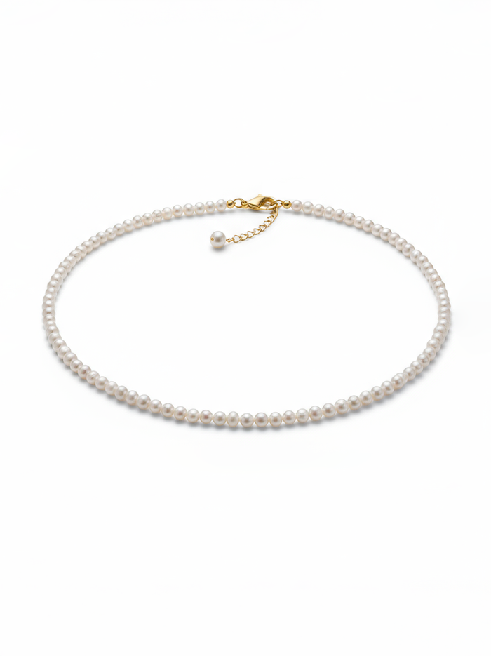 Love Unbound 6-7mm Freshwater Pearl Full Strand Necklace in 18K Gold