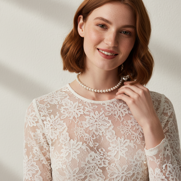 Love Unbound 8-9mm Freshwater Pearl Full Strand Necklace in 18K Gold