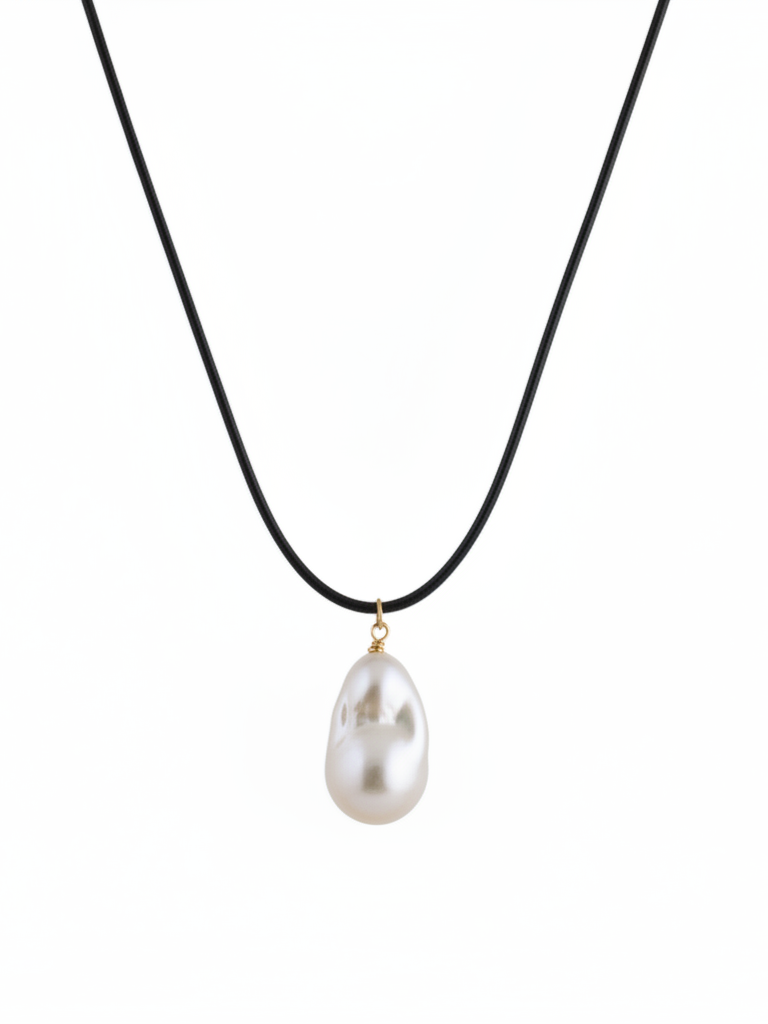 Baroque Sovereign Baroque Pearl Leather Cord Necklace