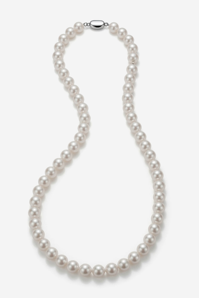 Love Unbound Extra Long Shell Pearl Multi-Way Necklace in Silver