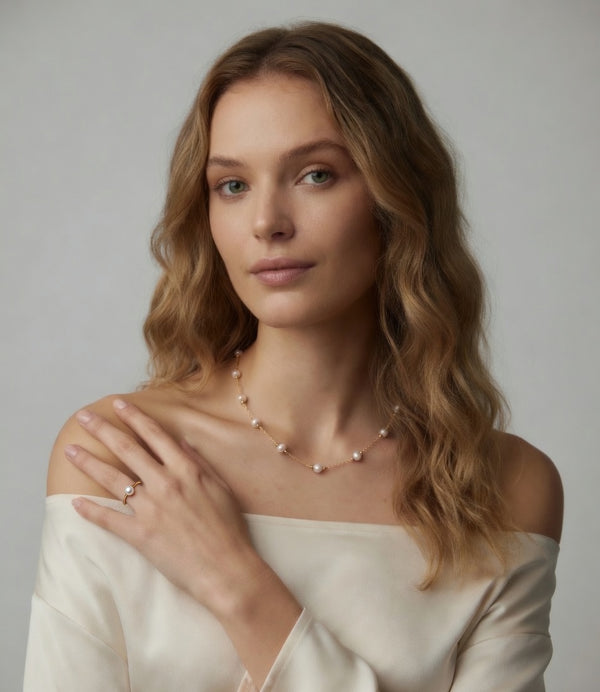 Daily Grace Multi-Way Cultured Akoya Pearl Lariat Necklace in 18K Gold