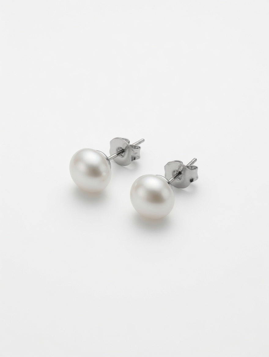 Love Unbound Signature Oval White Freshwater Pearl Full Set in Sterling Silver